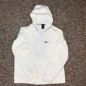 Large white Nike sweatshirt